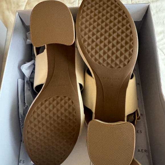 Aerosoles Camera Platform Sandal (NEW), Eggshell, Size 8W - Picture 7 of 10